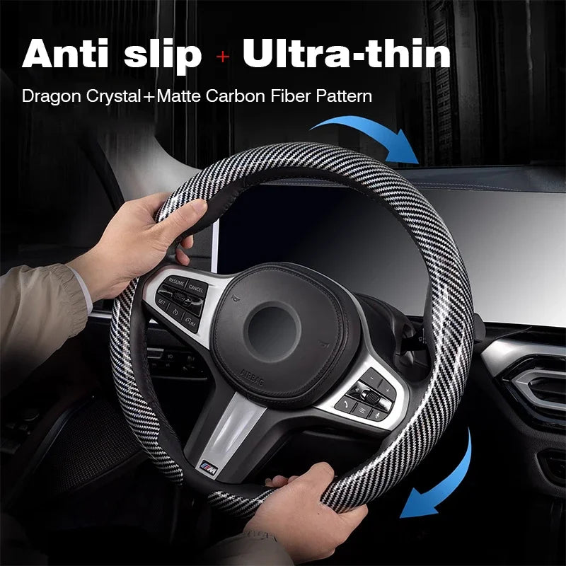 Dodge and RAM Carbon Fibre Suede Steering Wheel Cover