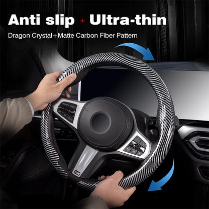 Dodge and RAM Carbon Fibre Suede Steering Wheel Cover