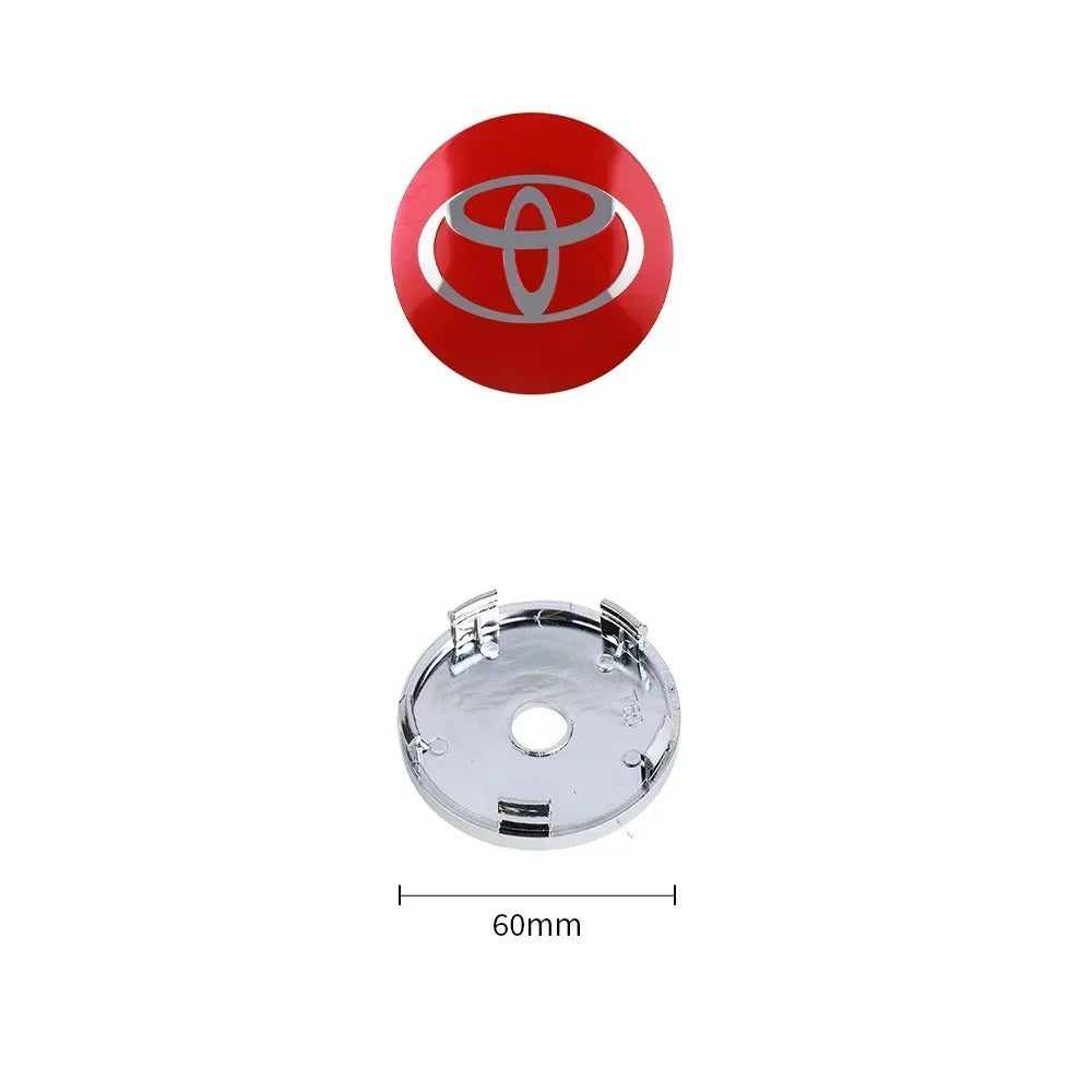 4Pcs 60MM Toyota Wheel Center Hub Caps