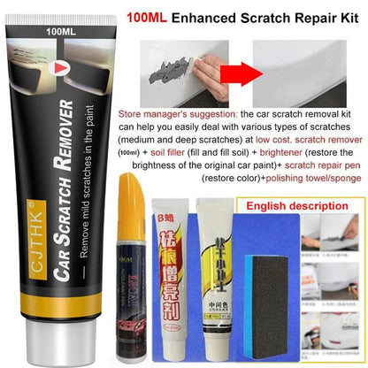 Car Scratch Remover & Paint Repair Compound – Swirl Remover & Polishing Wax for Auto Body Care - 1 PC