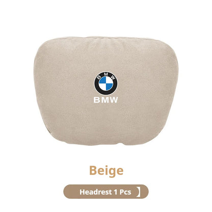 BMW Suede Neck Pillow & Lumbar Cushion