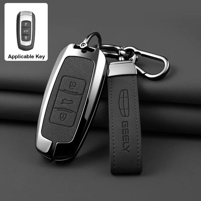 Alloy Remote Key Case for Geely Emgrand 7 EX7 GT GC9 GX3 Atlas GS