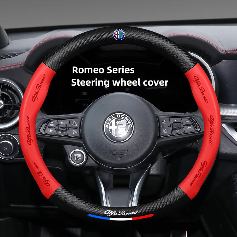 Alfa Romeo Steering Wheel Cover Giulietta Mito 159 Giulia Stelvio
