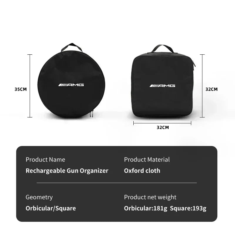 Mercedes Benz AMG EV Charging Cable Storage Box & Trunk Organizer - Square