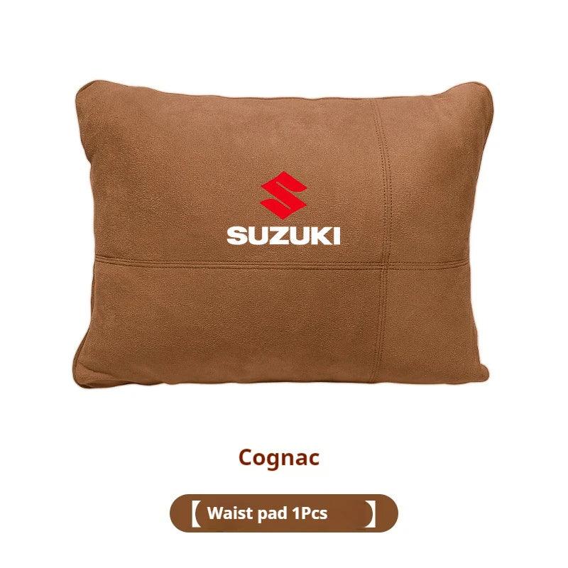 Suzuki Car Headrest & Waist Pillow - Cognac Lumbar