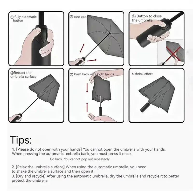 Mercedes-Benz Car Umbrella | Automatic Folding Windproof Sunshade - 