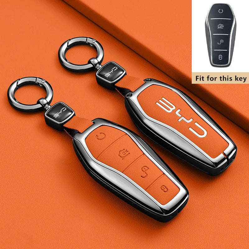 Zinc Alloy Key Case for BYD Tang L EV DM DMi Remote Fob Protection