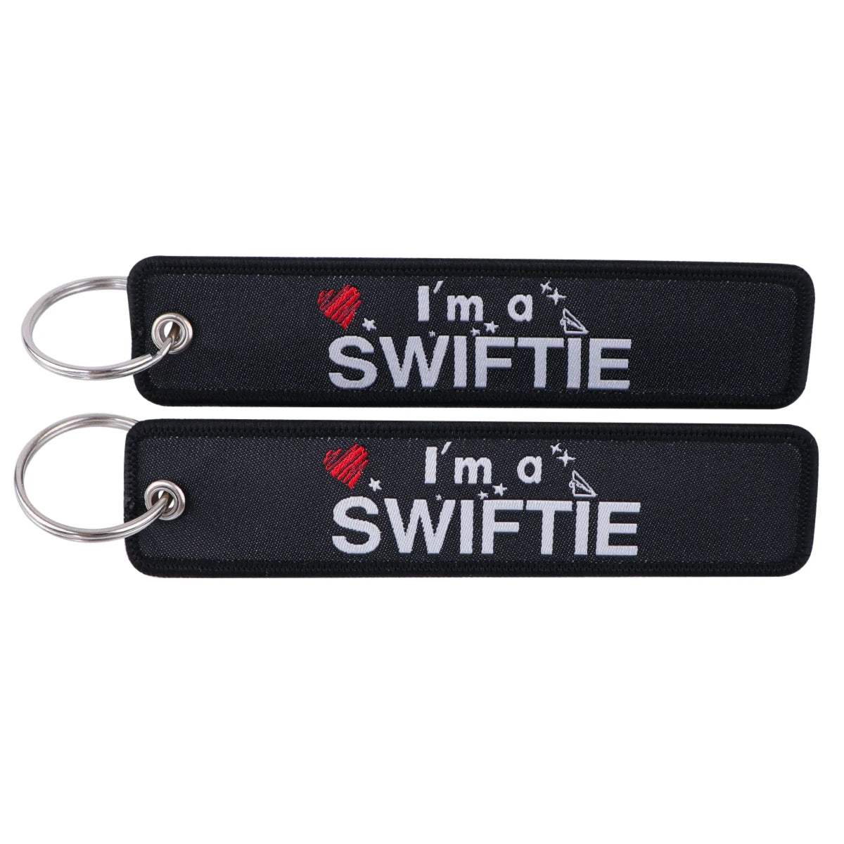 Embroidered Keys Tag Keychain - Personalized Key Identifier Fob
