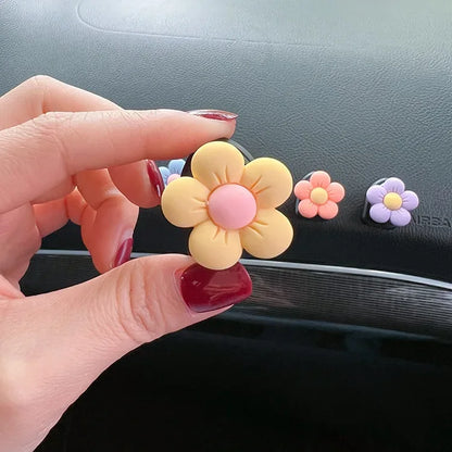 Cute Flower Car Air Vent Perfume Clip Aromatherapy Diffuser - Pink