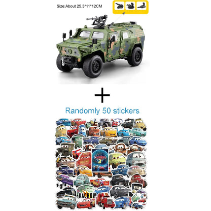 Armored Car – Diecast Military Model with Sound & Light - Green