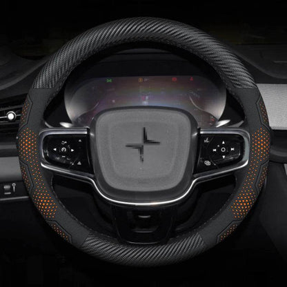 Polestar Carbon Fiber Suede Steering Wheel Cover (2023–2024) - O Leather Red
