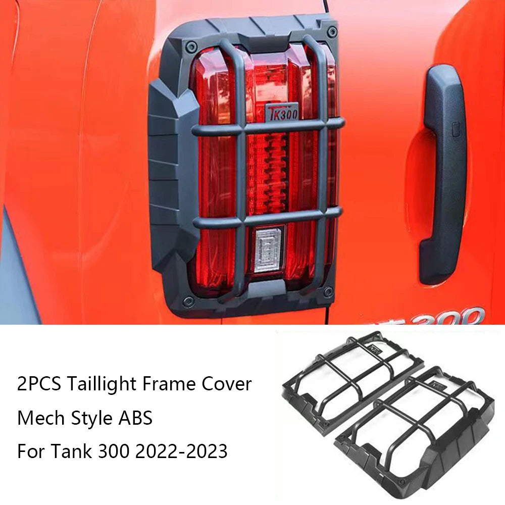 Great Wall Tank 300 Front & Tail Light Cover - Front Matte Black