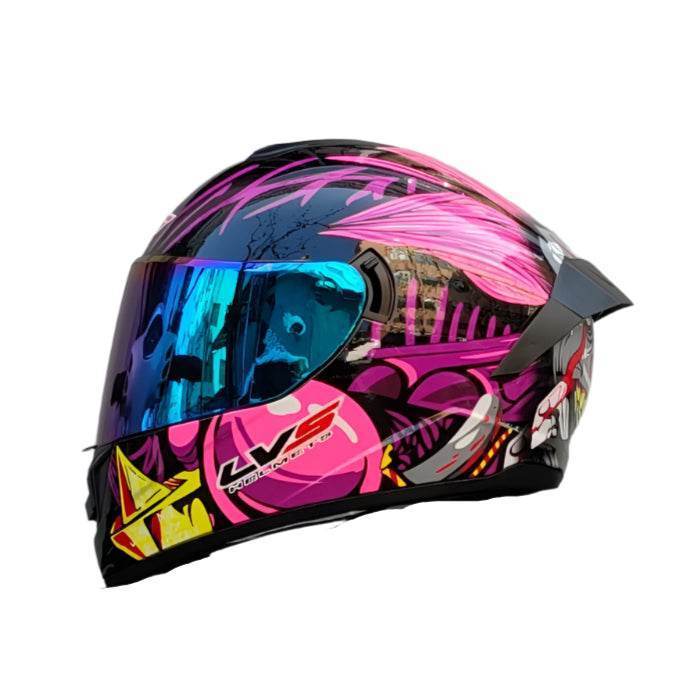 Full Face Motorcycle Racing Helmet – Winter Warm Double Visor Sports Helmet for Motorbike Riders - 1 / S