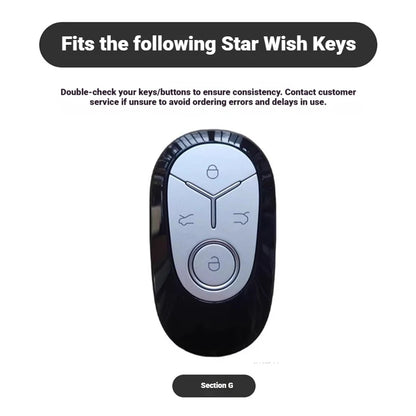 Zinc Alloy Leather Key Case Cover For 2025 Geely Geometry Galaxy