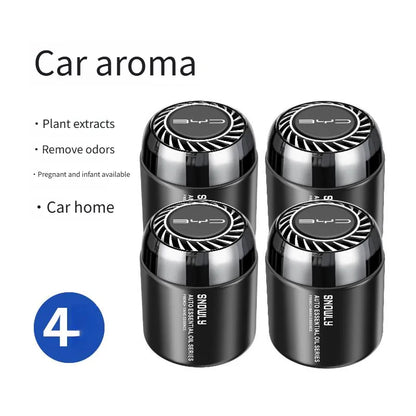 BYD Car Cup Holder Solid Balm Air Freshener - BYD-4 bottle