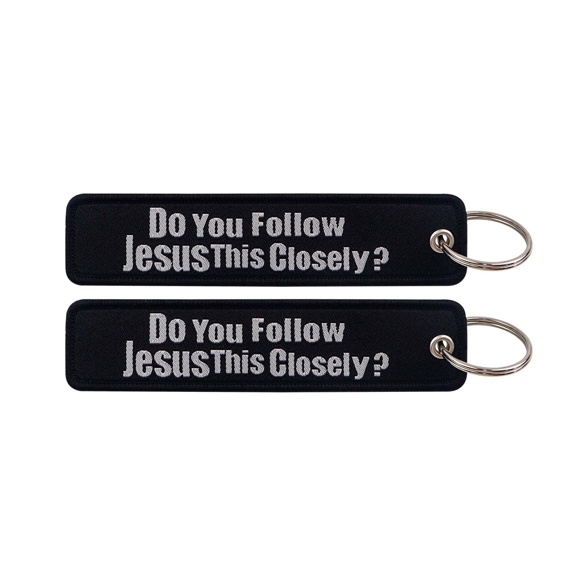 Embroidered Keys Tag Keychain - Personalized Key Identifier Fob