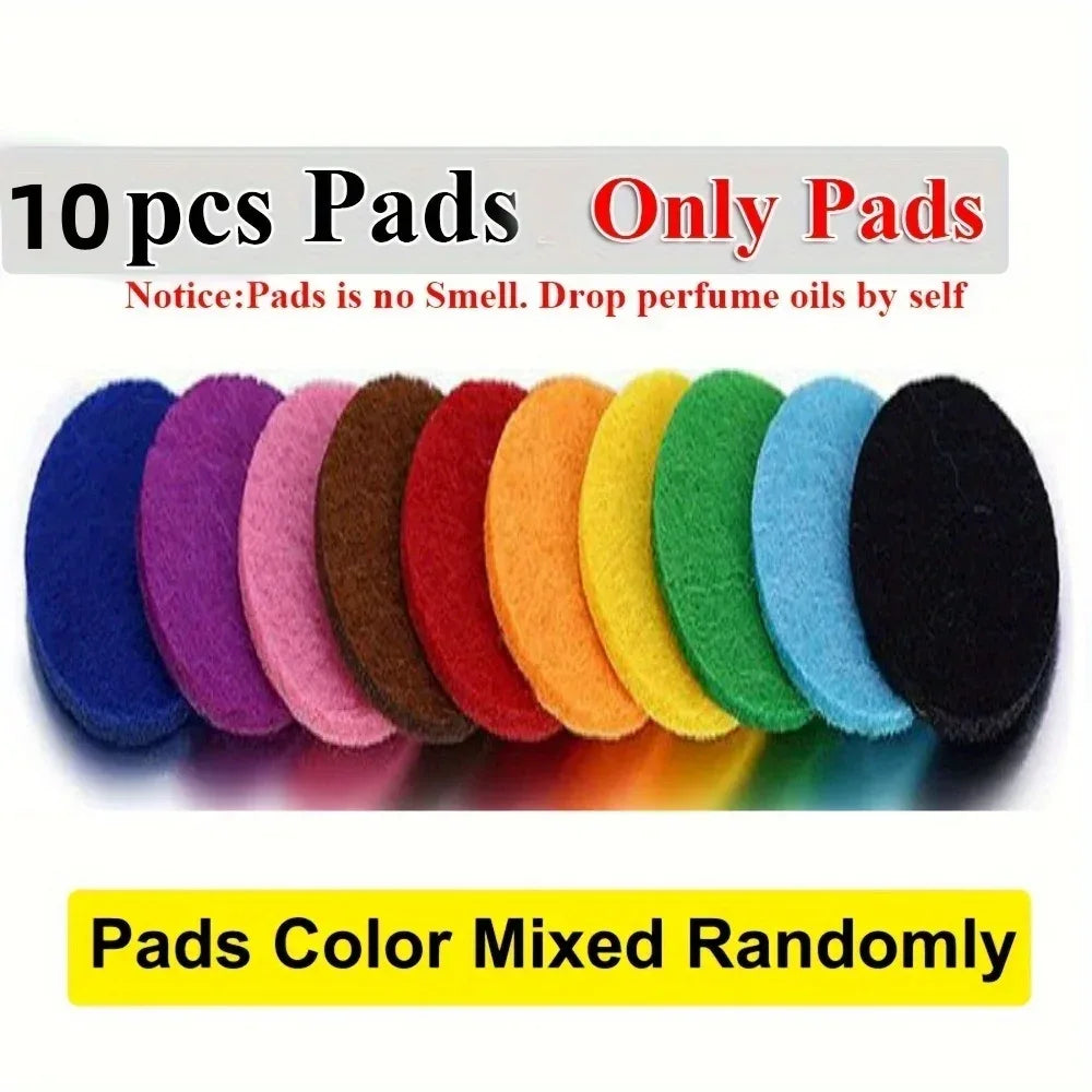 Refillable Car Air Freshener Vent Clip with 10 Pads - Gasket 10pcs