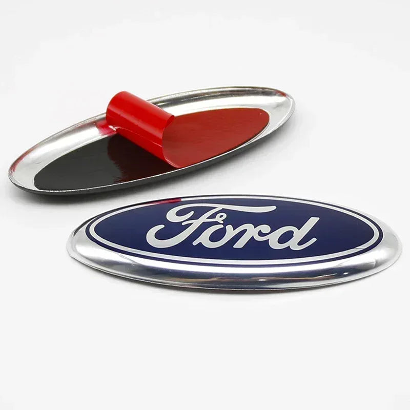 Ford 14.5cm Metal Front Grille & Trunk Logo Badge Emblem