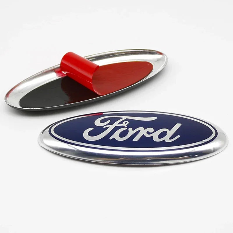 Ford 14.5cm Metal Front Grille & Trunk Logo Badge Emblem - A