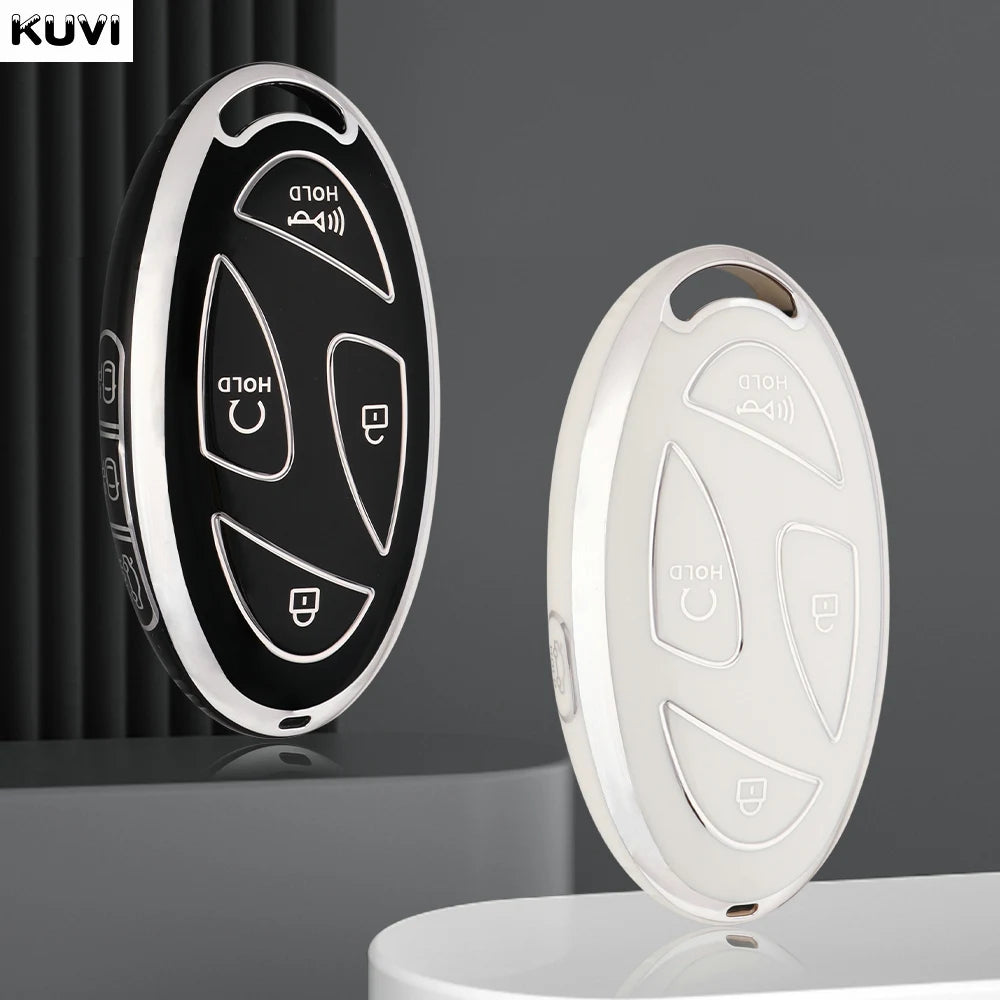 Hyundai IONIQ 6 & Grandeur GN7 Slim TPU Key Cover — Black or White
