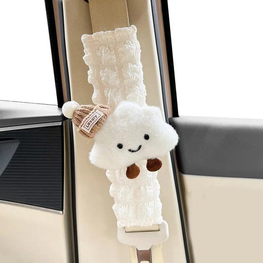 Cute Bow Cloud Car Seat Belt Cover Cushion Safety Shoulder Pad
