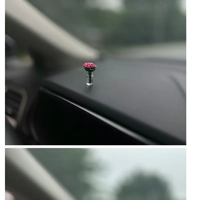 Mini Rose & Sunflower Car Vase