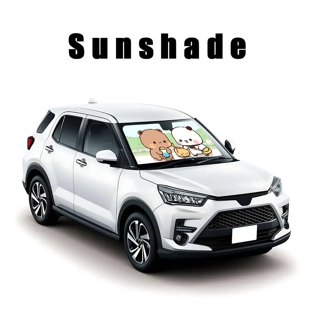 Bubu Dudu Universal Car Sunshade Windscreen Folding Visor Cover - E