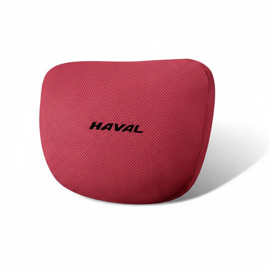 Haval Car Neck Pillow & Lumbar Support Set - Red-Headrest