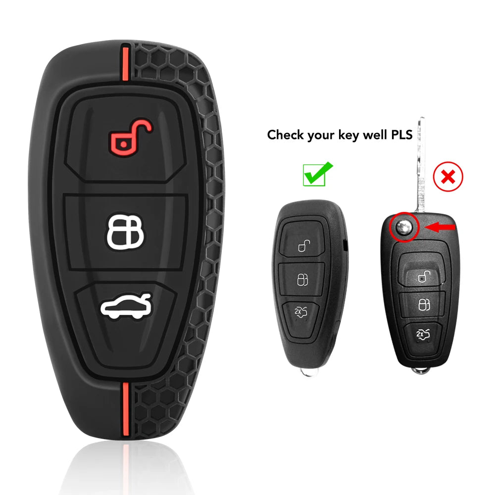 Ford Silicone Key Case — Focus, Kuga, Fiesta, Puma, Transit