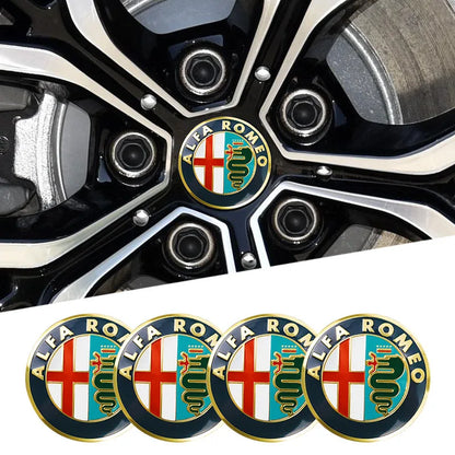 Alfa Romeo 4C 159 Spider Giulietta 56mm Car Wheel Center Hub Cap 4Pcs