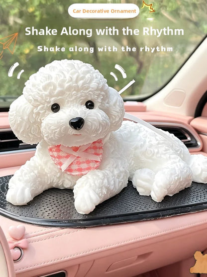 Silicone Dog Car Dashboard Ornament Stress Relief Gag Toy