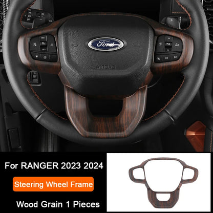 Ford Ranger Wildtrak Wood Grain Trim - Steer Wheel Frame