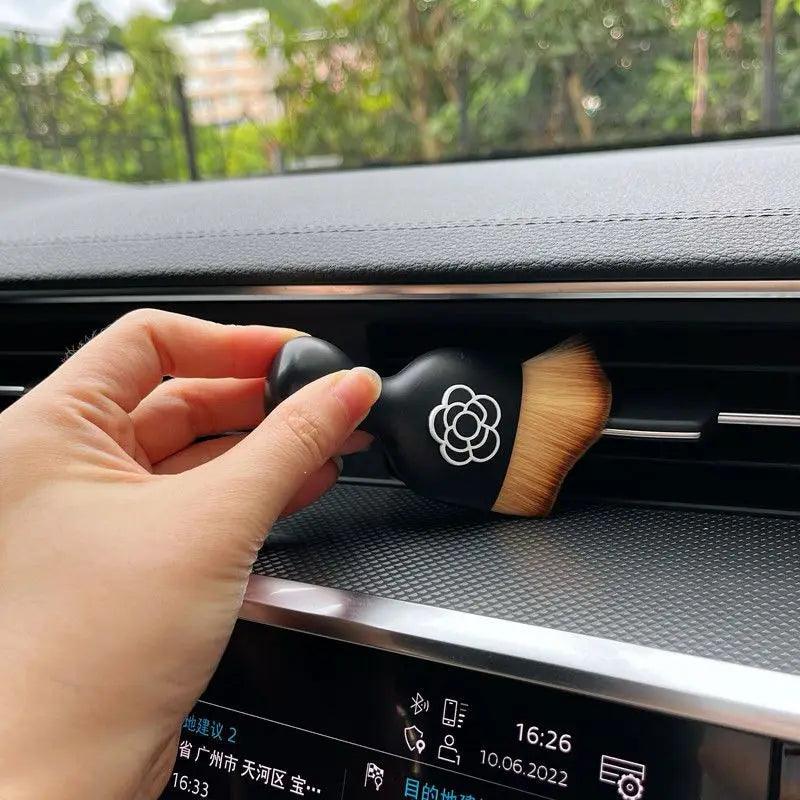 Camellia Flower Car Interior Detailing Brush - AC Vent Crevice Dust
