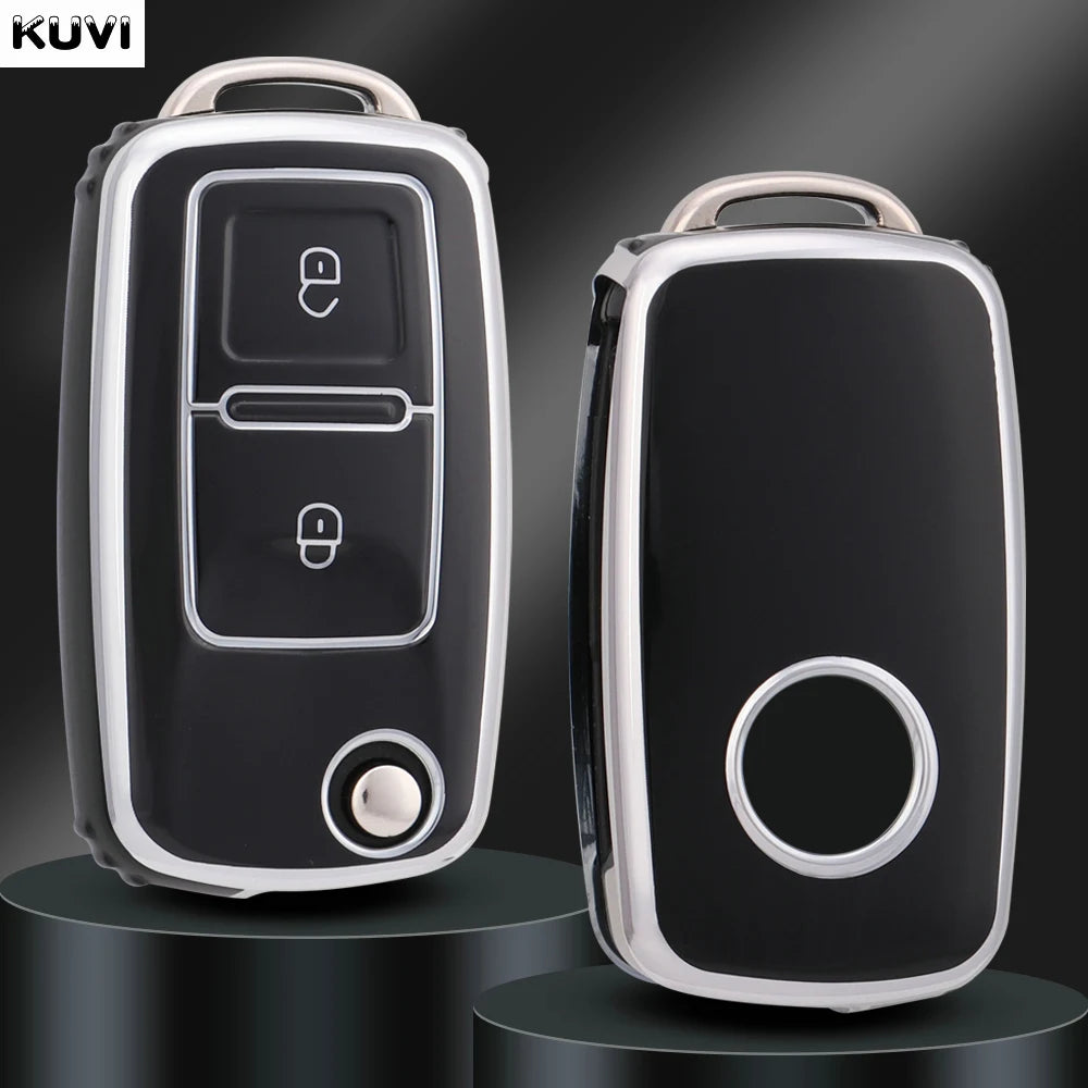 VW Polo, Golf MK4–MK6 & Passat TPU Key Case — 2 or 3 Button