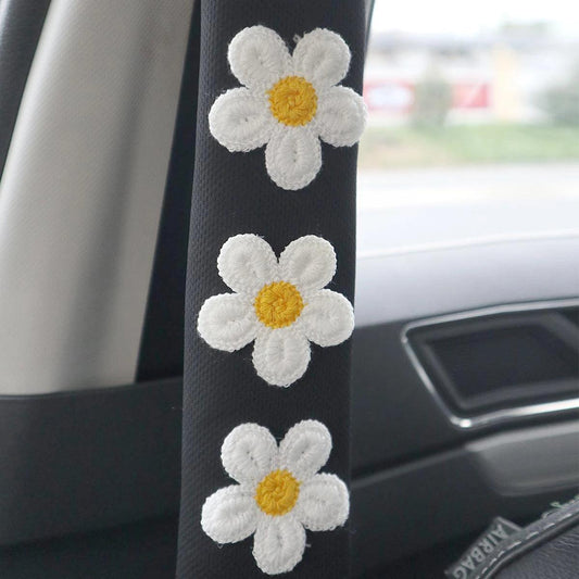 Flower Cartoon Seat Belt Shoulder Pad Cover Interior Protection