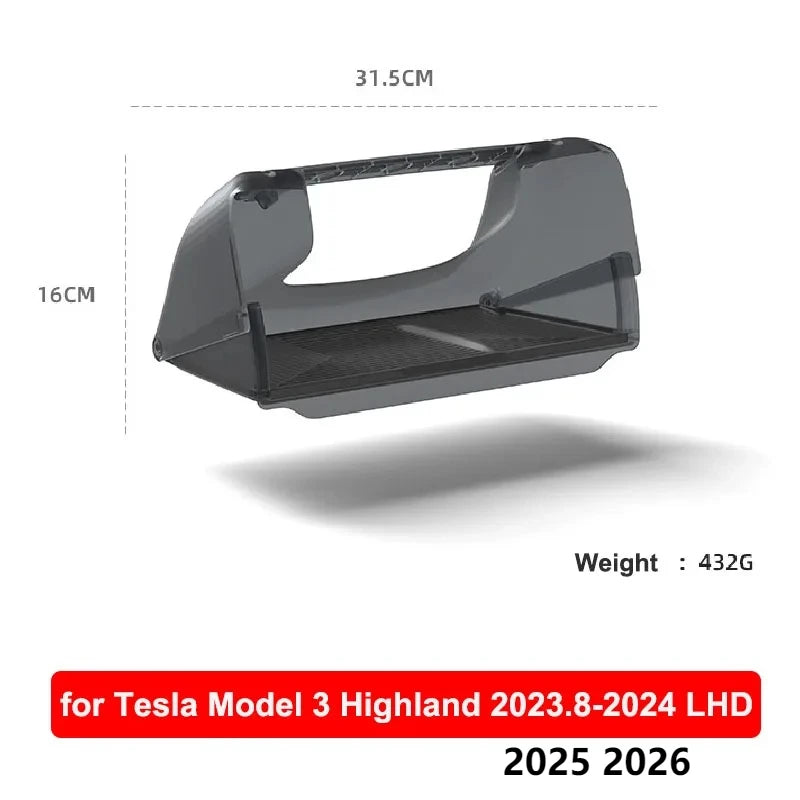 Tesla Model Y Juniper & Model 3 Highland Under-Screen Storage Box