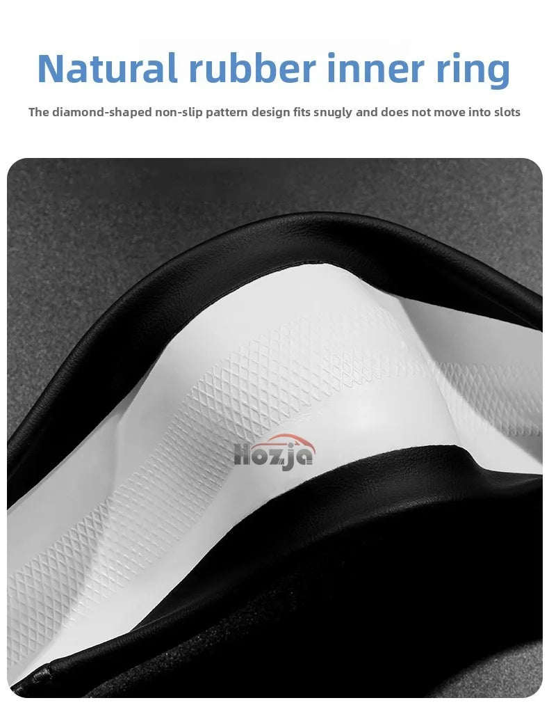 Leather Car Steering Wheel Cover for New Audi A3 8y Q7 q5 A5 B10 A1 rs3 s3 Sq5 Q8 Q4 Q3 A6 Etron 2025 Interior Accessories
