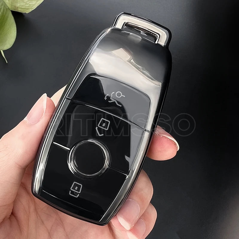 Mercedes-Benz Clear TPU Key Fob Case — C, E, S and GLC Class