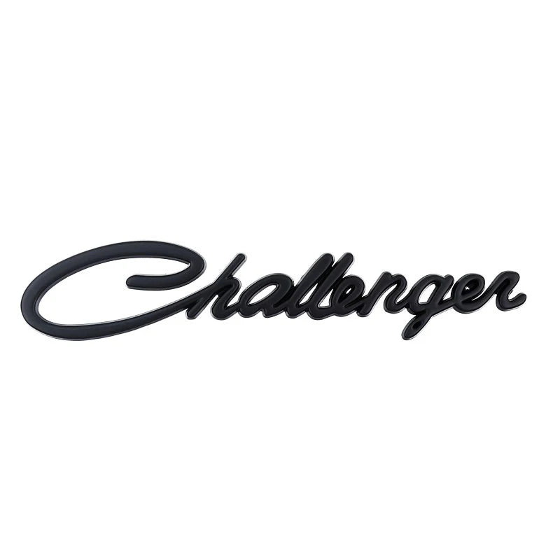 Dodge Challenger Metal Letter Badge - Black