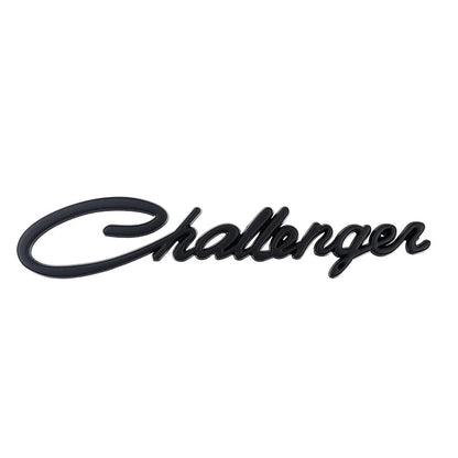 Dodge Challenger Metal Letter Badge - Black