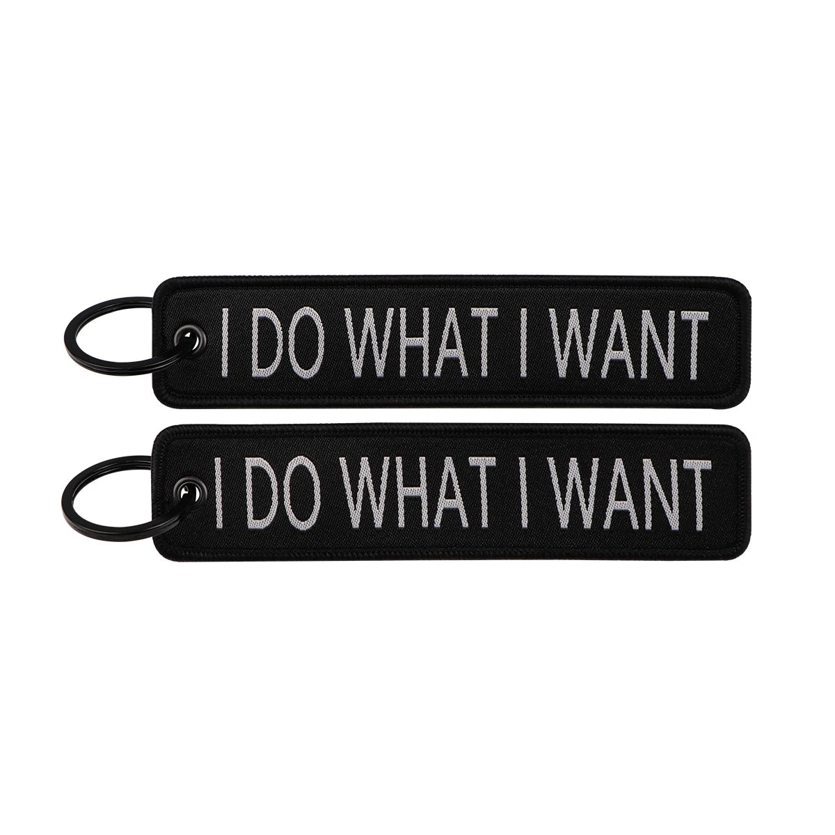 Embroidered Keys Tag Keychain - Personalized Key Identifier Fob