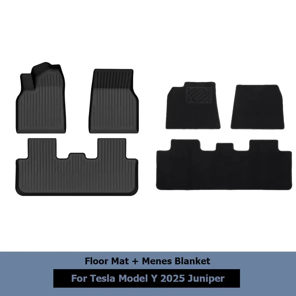 Tesla Model Y 2025 Juniper Cargo Liner TPE Mat Waterproof - Floor Mat Double Layer / Right hand drive