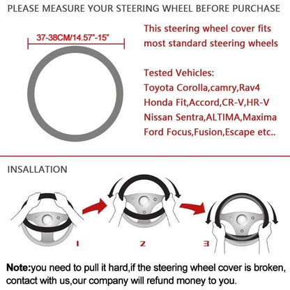 Audi Steering Wheel Cover Ultra-Thin Microfiber Leather | A3 A4 S3 RS3 Q5 TT