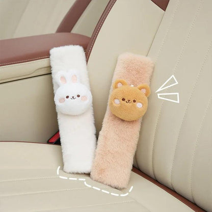 2PCS Kids Seatbelt Shoulder Pads - Universal Cute Animal Car Covers
