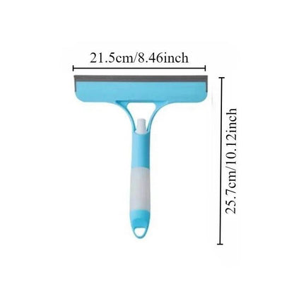 Glass Wiper with Spray – Window Cleaning Squeegee - White
