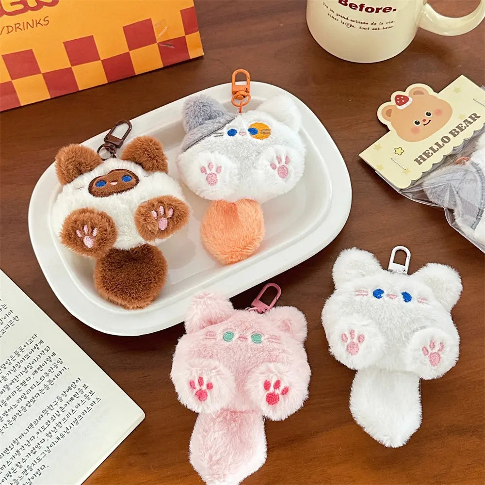 Plush Cat Doll Pendant Keychain