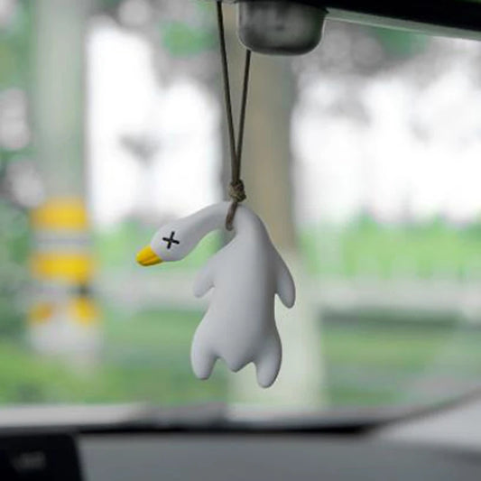 Funny Goose Car Rearview Mirror Pendant