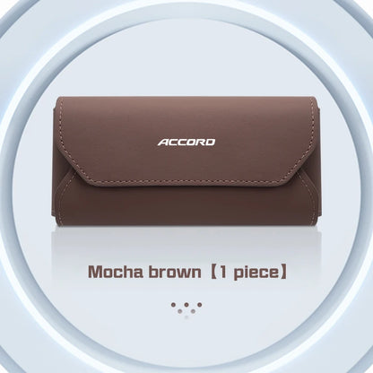 Honda Accord Civic CRV Magnetic Leather Glasses Case Holder