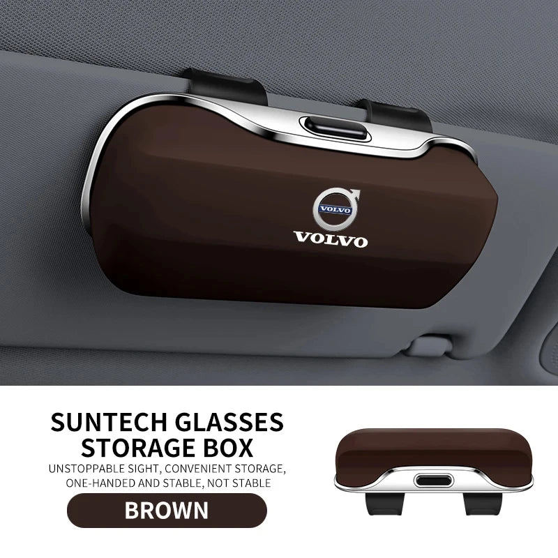 Volvo Car Sunglasses Holder Clip - Beige VOLVO