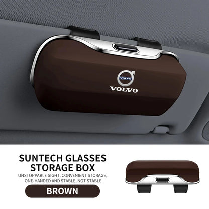 Volvo Car Sunglasses Holder Clip - Beige VOLVO